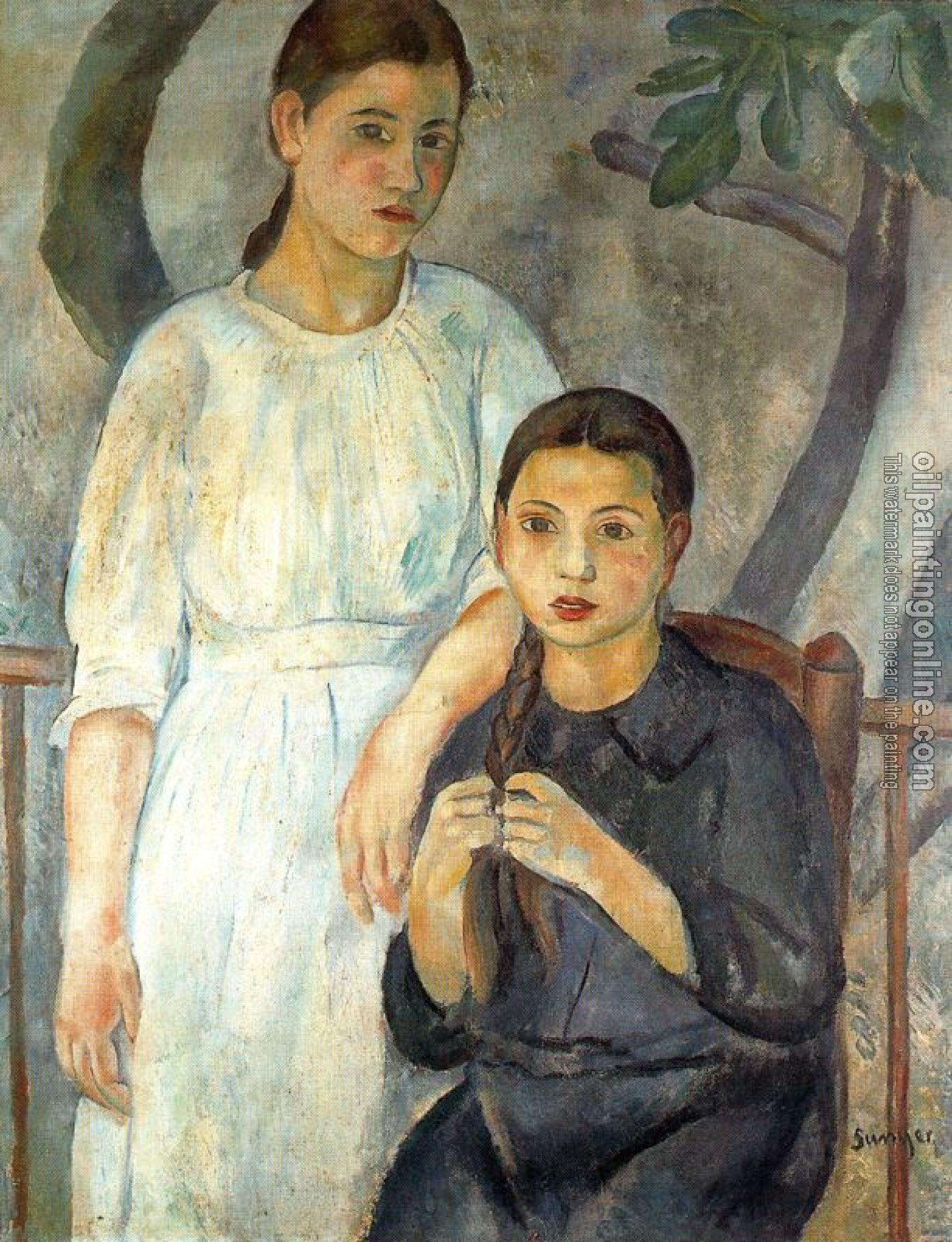 Joaquim Sunyer de Miro - Dos hermanas